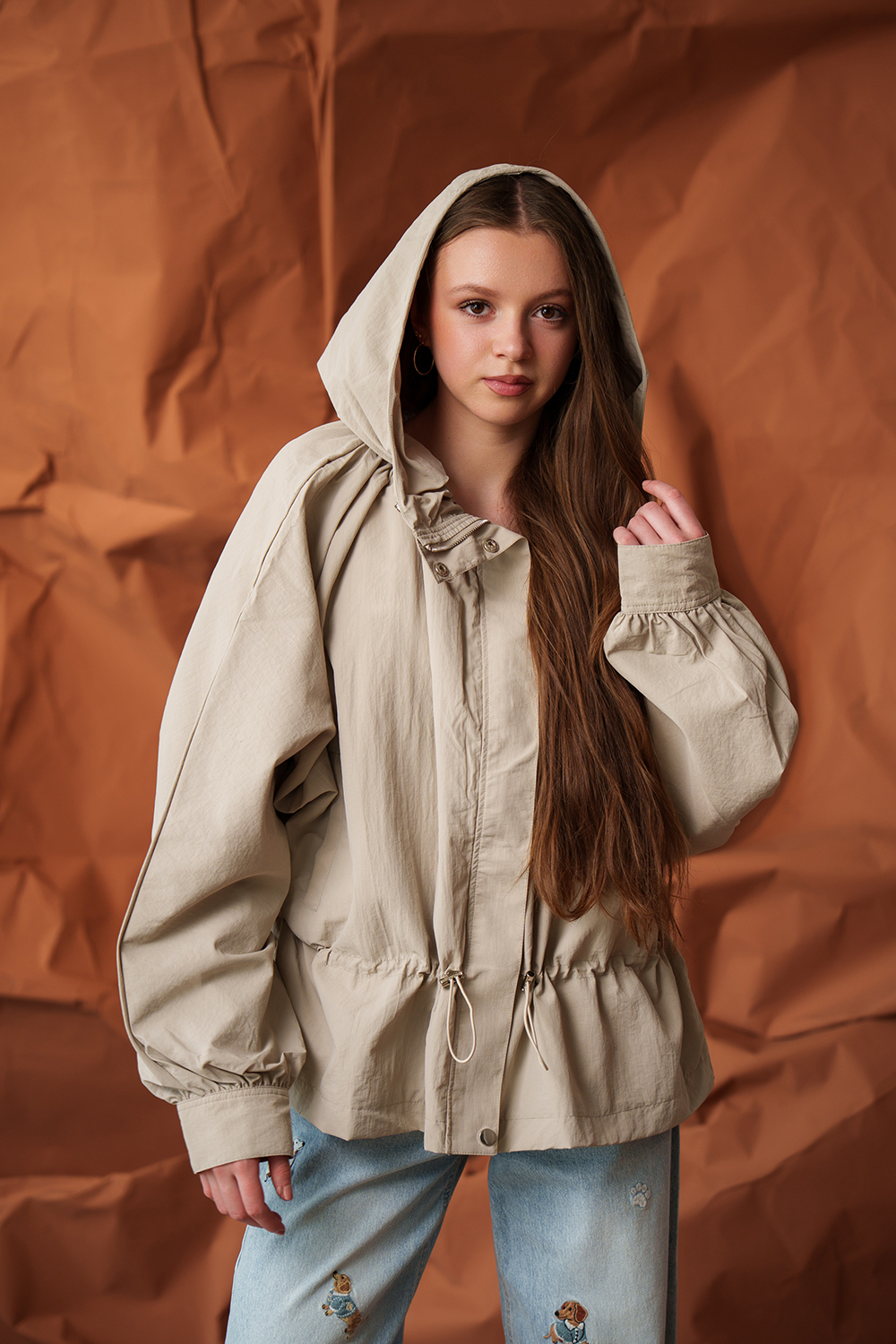 Jachetă urban beige