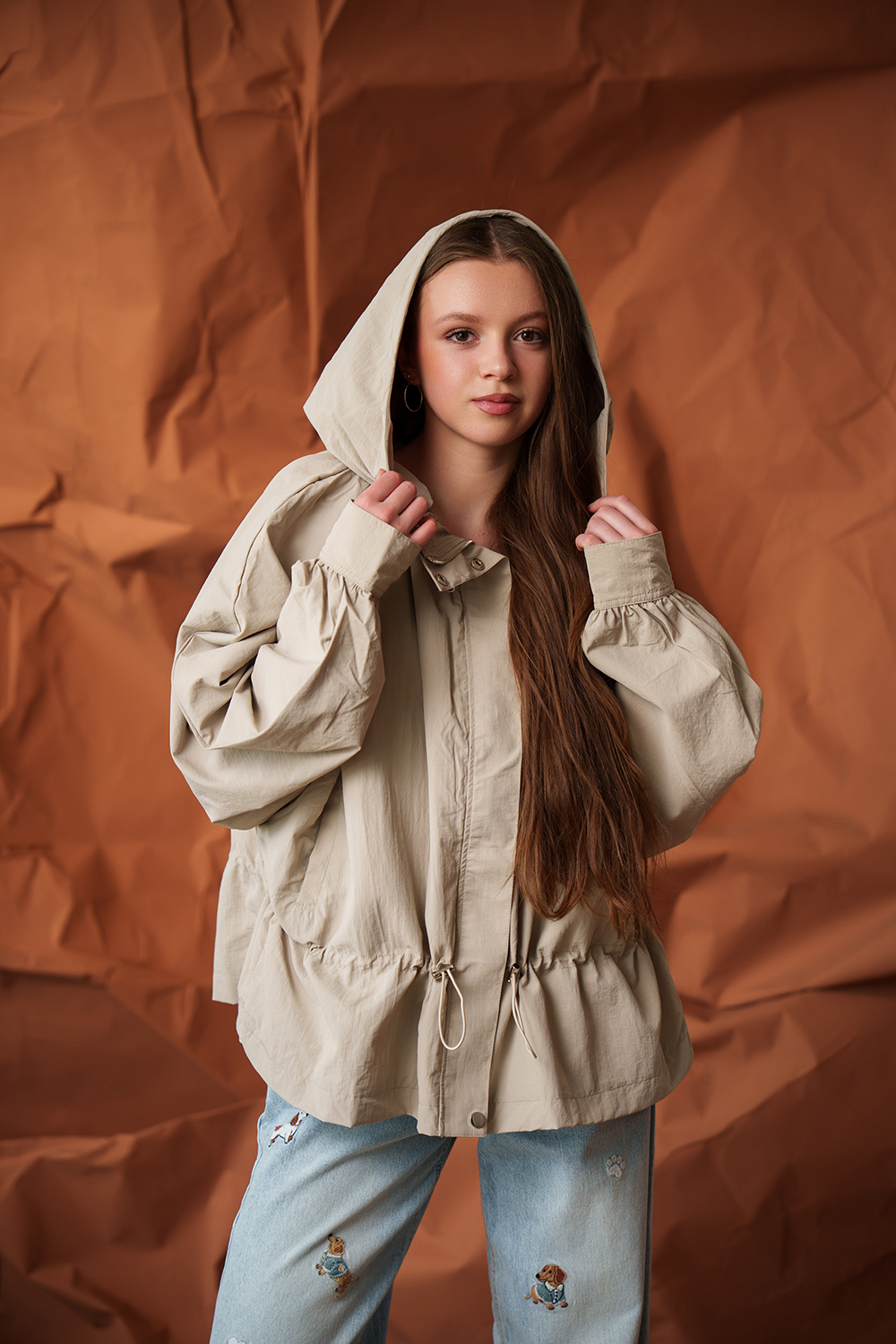 Jachetă urban beige