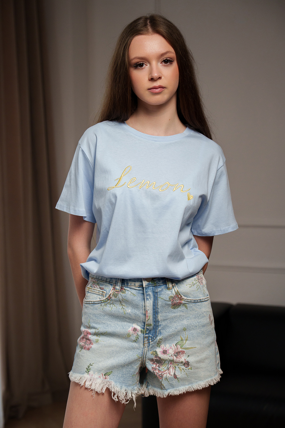 Blugi scurți Floral Breeze