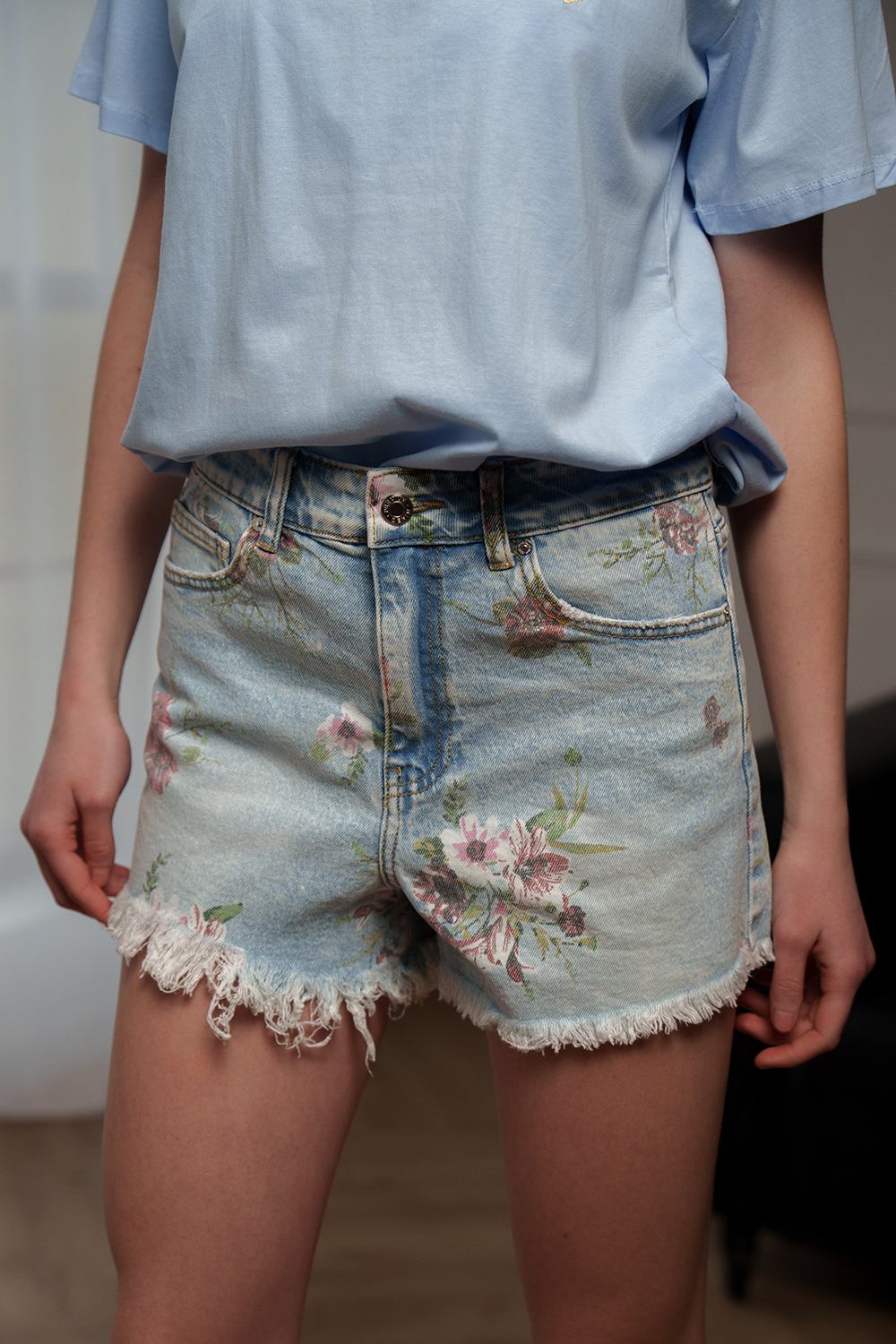 Blugi scurți Floral Breeze