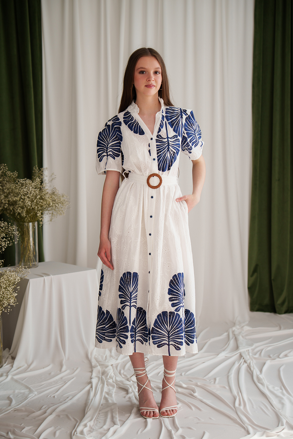 Rochie bleu din bumbac