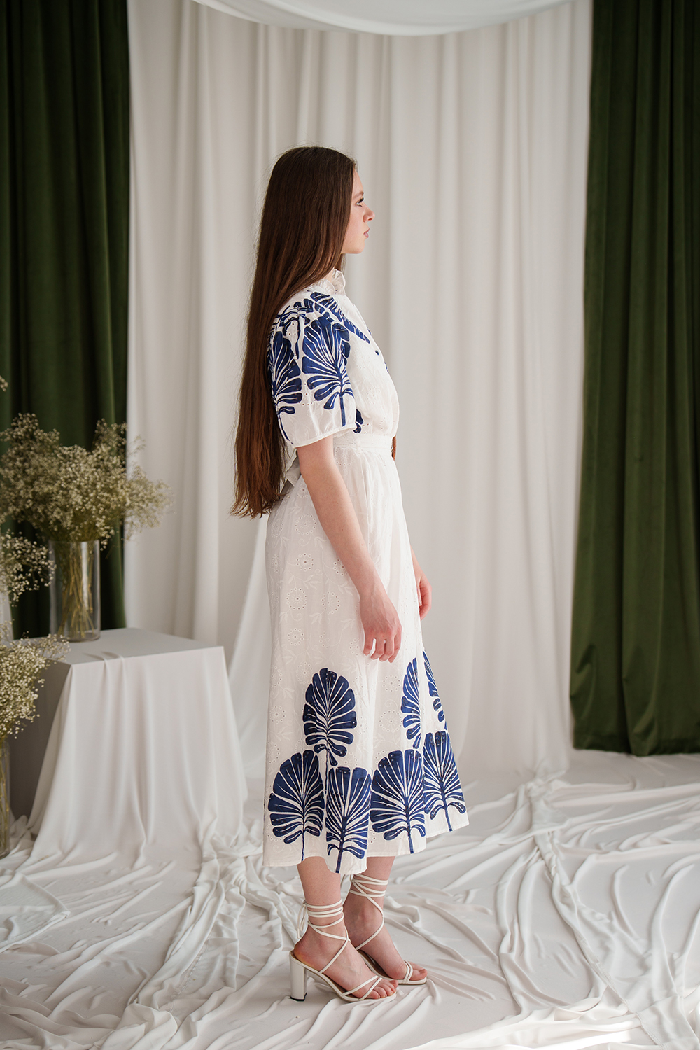 Rochie bleu din bumbac