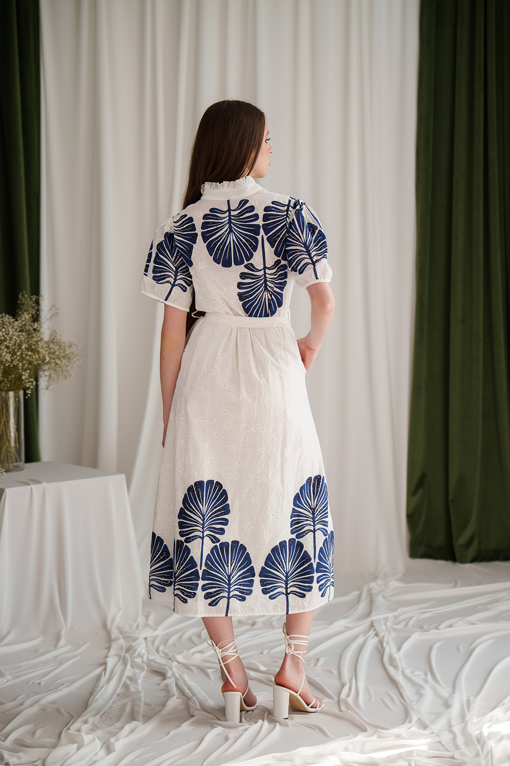 Rochie bleu din bumbac